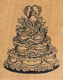 PSX F 2096 Wedding Cake 2 1/4 x 2 3/4-0
