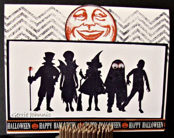 Kids In Costumes Silhouette 2 1/2 x 4 1/2-42671