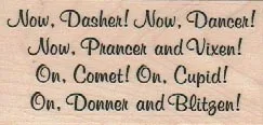 Now Dasher, Now 1 1/4 x 2 1/2-0