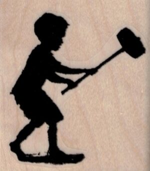 Banksy Hammer Boy 2 1/4 x 2 1/2-0