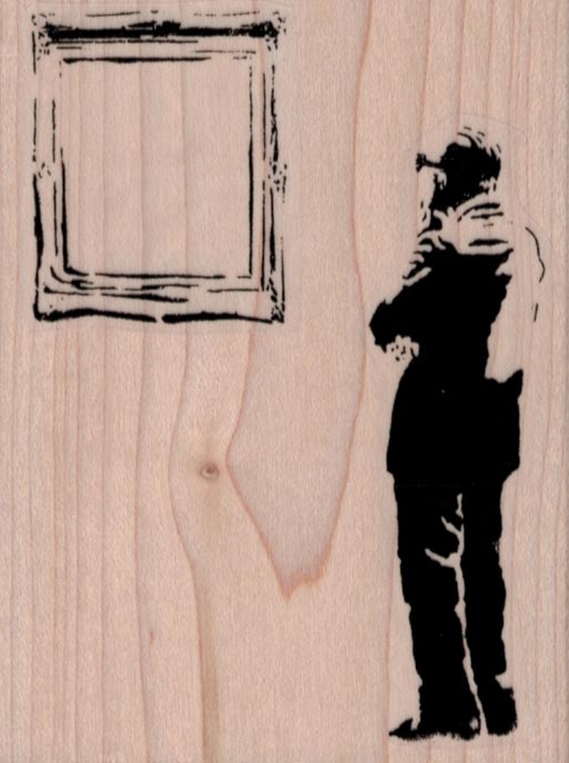 Banksy Mirror Admirer 2 3/4 x 3 1/2-0