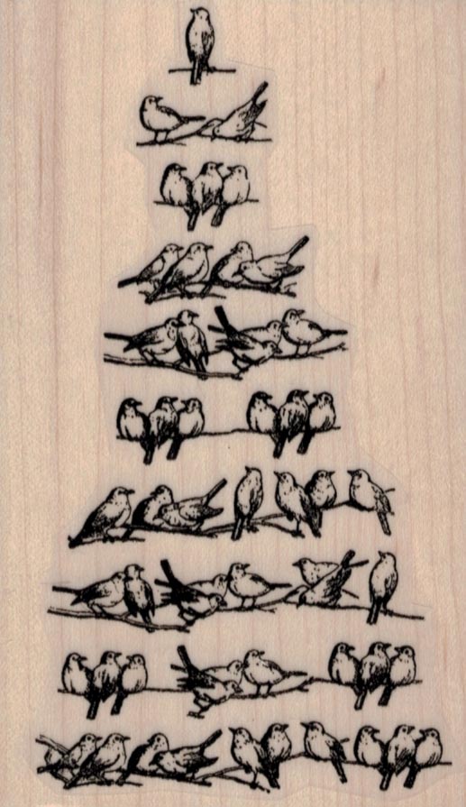 Bird Christmas Tree 2 3/4 x 4 1/2-0