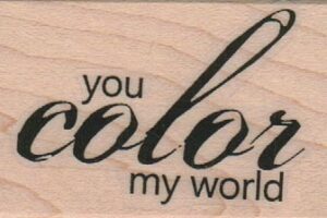 You Color My World 1 1/4 x 1 3/4-0