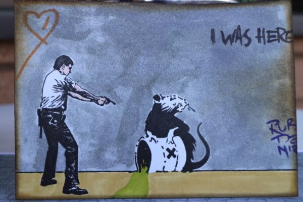 Banksy Toxic Rat 2 x 2-41745