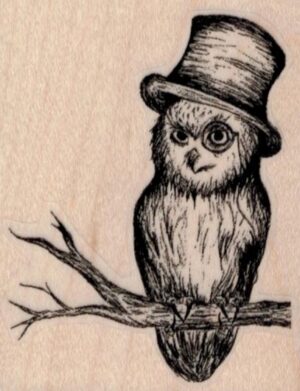 Owl in Hat 2 1/4 x 2 3/4-0