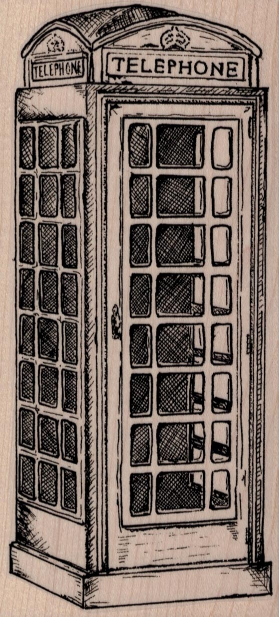 London Telephone Booth 3 x 6 1/4-0