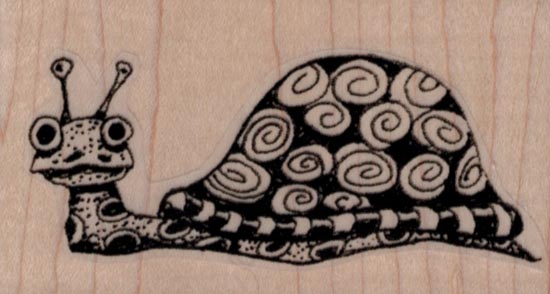 Whimsical Snail 3 x 1 1/2-0