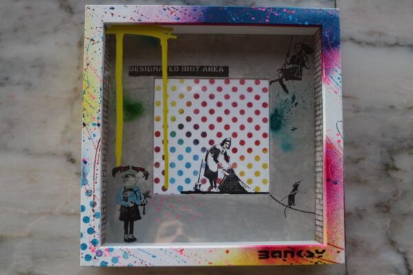 Banksy Swing Girl 2 3/4 x 2 3/4-43363