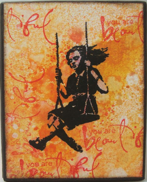 Banksy Swing Girl 2 3/4 x 2 3/4-92808