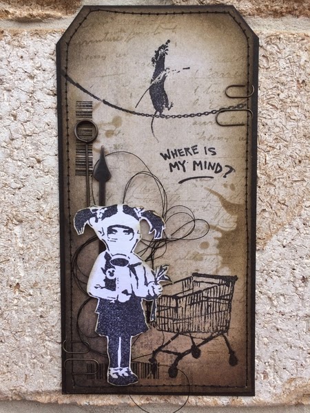 Banksy Rat Walking Chain 2 3/4 x 2-42107