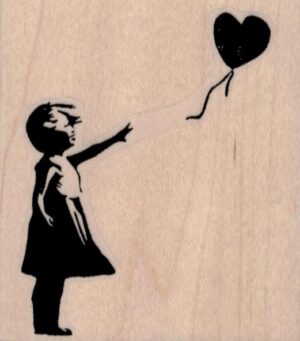 Banksy Balloon Girl 2 3/4 x 3-0