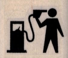 Banksy Gas Pump Suicide 1 1/4 x 1-0