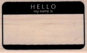 Hello My Name Is Tag 1 1/2 x 2 1/4-0