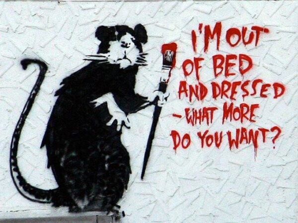 Banksy Rat Gentleman 1 x 1 1/4-43247