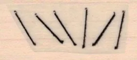 Six Staples 3/4 x 1 1/2-0