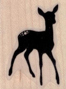 Fawn or Deer Silhouette 1 1/4 x 1 1/2-0