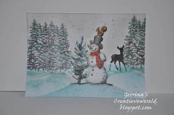 Frosty The Snowman With Tree 2 1/2 x 3 1/4-60250