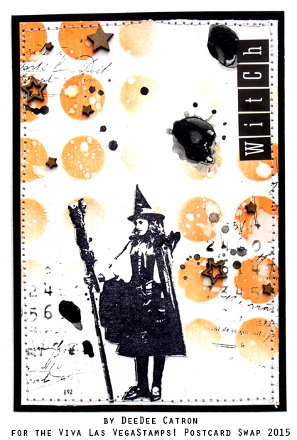 Witch Holding Broom 2 1/4 x 3 3/4-45642