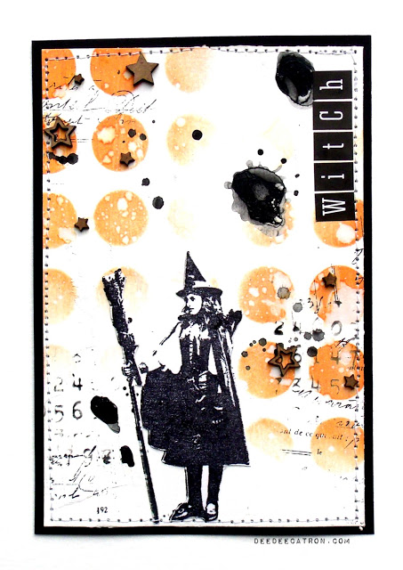 Witch Holding Broom 2 1/4 x 3 3/4-45096