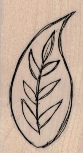 Doodle Leaf 1 1/2 x 2 1/2-0