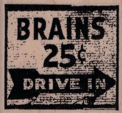 Brains 25 Cents 2 1/4 x 2-0