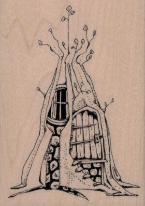 Whimsical Tree House 3 x 4-0