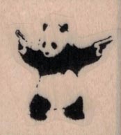 Banksy Panda With Guns 1 x 1-0