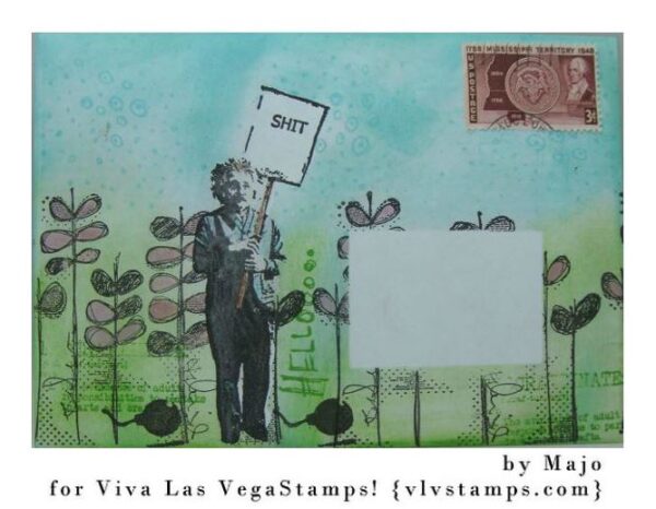 Banksy Einstein Protester 1 3/4 x 4-92689
