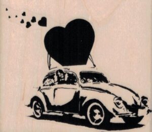 Banksy Love Bug 3 1/4 x 2 3/4-0