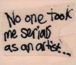 Banksy No one Took Me Serious 1 1/4 x 1 1/4-0