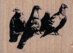 Banksy Pigeons 1 1/2 x 1-0