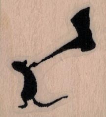 Banksy Rat With Ax 1 1/4 x 1 1/4-0