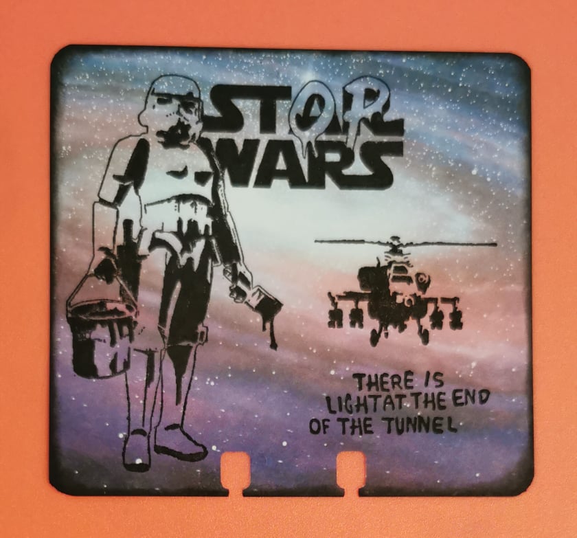Storm Trooper auf dem Klo Banksy Wandtattoo WS-51315