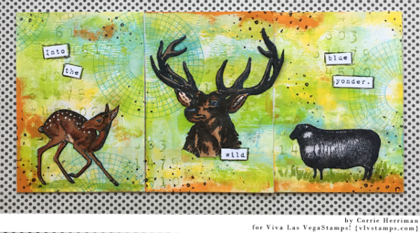 Deer Head by Cat Kerr 3 x 2 3/4-47262