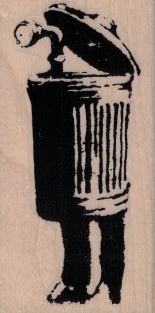 Banksy Trash Can Periscope Guy 1 3/4 x 3 1/4-0
