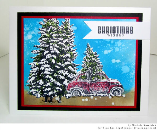 Christmas Tree In Car 3 1/4 x 3-60147