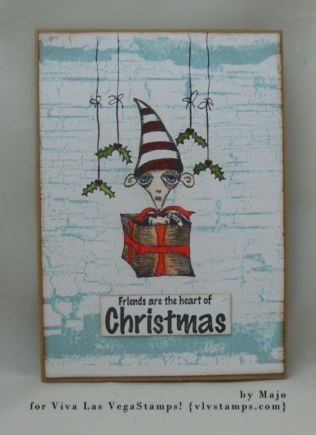 Christmas Elf by Leslie Wood 2 3/4 x 3 1/4-94039