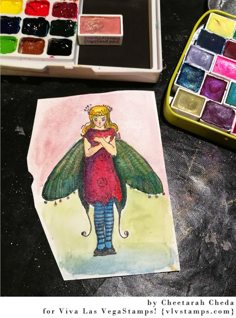 Whimsical Fairy Lady 3 1/4 x 4-60062