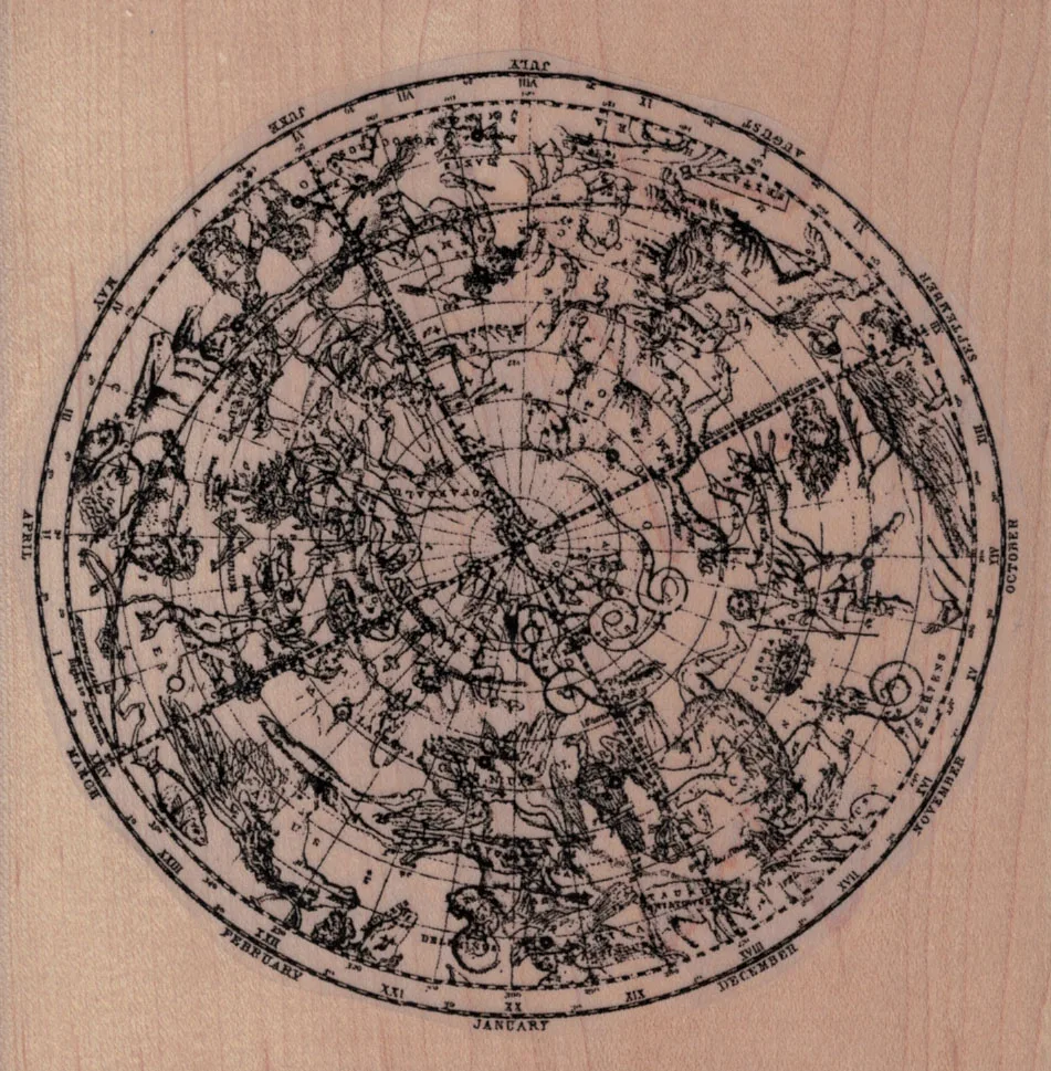 Large Star Chart/Map 5 x 5-0