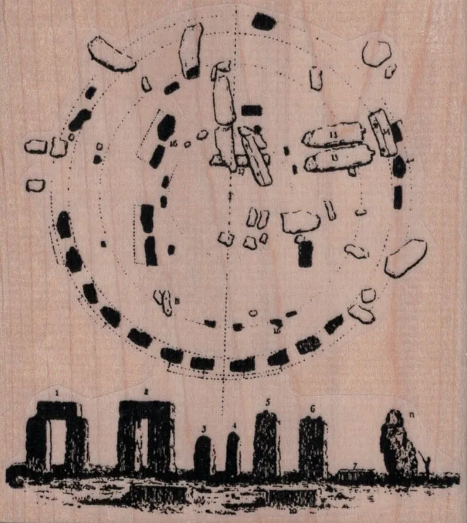 StoneHenge Schematic 3 1/2 x 3 3/4-0