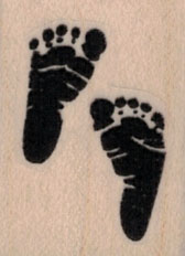Bare Footprint Silhouette 1 x 1 1/4-0