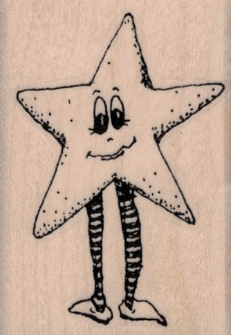 Whimsical Star With Legs 1 ¾ x 2 ½-0