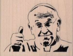 Pope Francis Thumbs Up 3 x 2 1/4-0