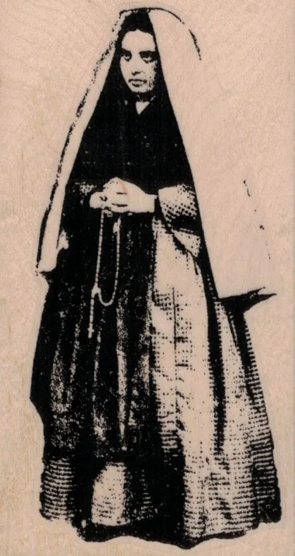 Saint Bernadette 2 1/4 x 4-0