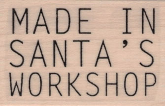 Made In Santa's Workshop 1 1/4 x 1 3/4-0