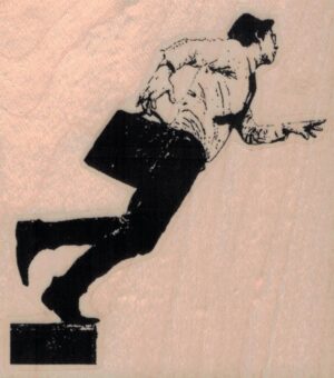 Banksy Businessman Falling 3 1/4 x 3 1/2-0