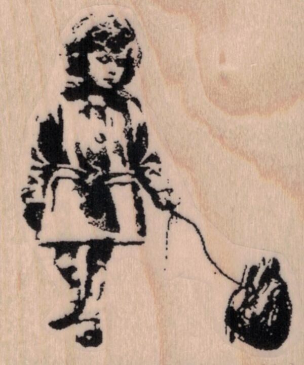 Banksy Girl With Heart 2 1/4 x 2 1/2-0