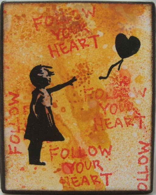 Banksy Follow Your Heart 1 1/4 x 1 1/2-92817