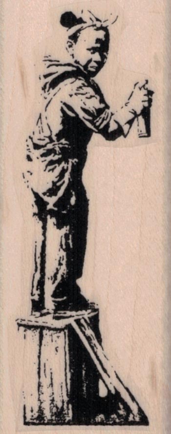 Banksy Spraypainter Boy 1 1/4 x 3-0