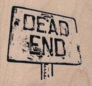 Dead End Sign 2 1/4 x 2-0